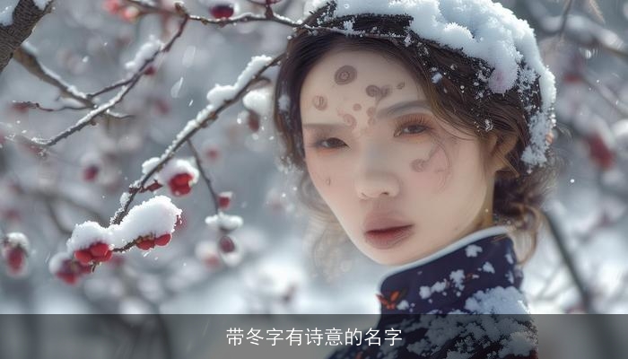 带冬字有诗意的名字
