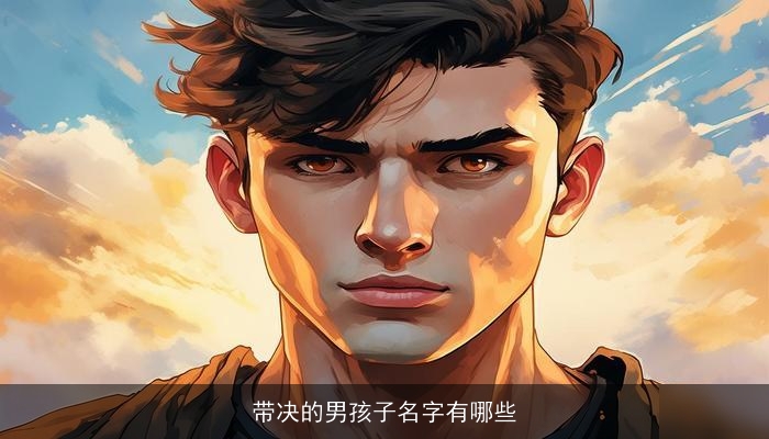 带决的男孩子名字有哪些