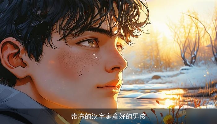 带冻的汉字寓意好的男孩
