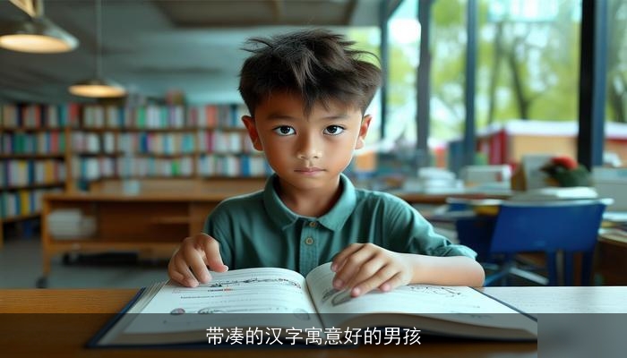 带凑的汉字寓意好的男孩