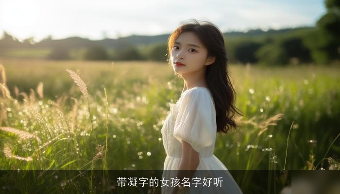 带凝字的女孩名字好听