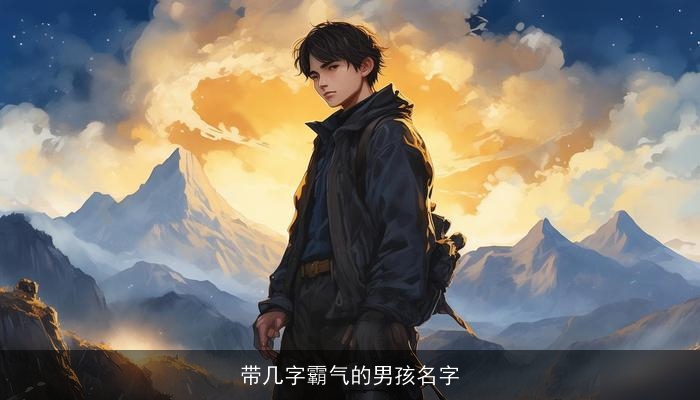 带几字霸气的男孩名字