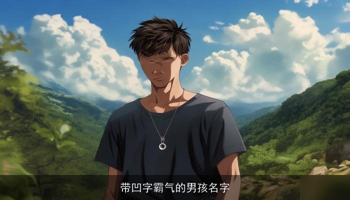 带凹字霸气的男孩名字