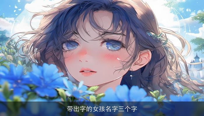 带出字的女孩名字三个字