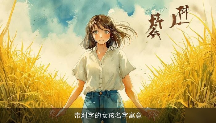 带刈字的女孩名字寓意