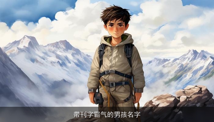 带刊字霸气的男孩名字