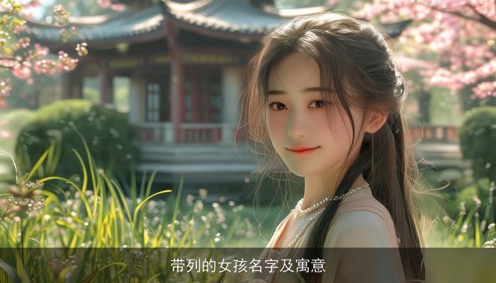 带列的女孩名字及寓意