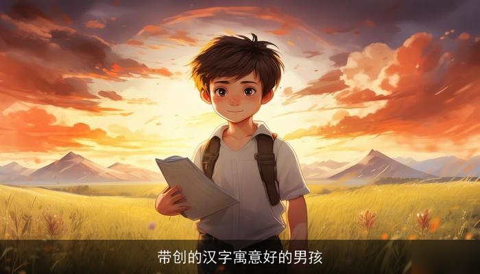 带创的汉字寓意好的男孩