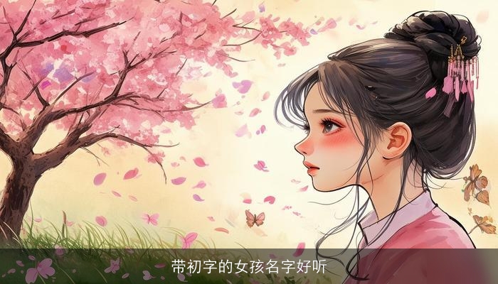 带初字的女孩名字好听