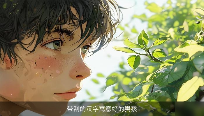 带刮的汉字寓意好的男孩