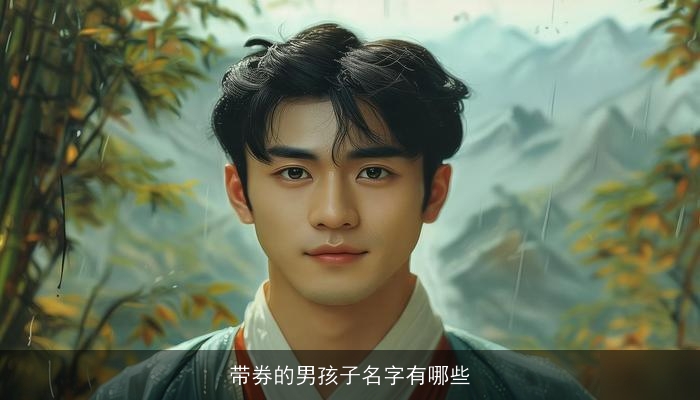 带券的男孩子名字有哪些