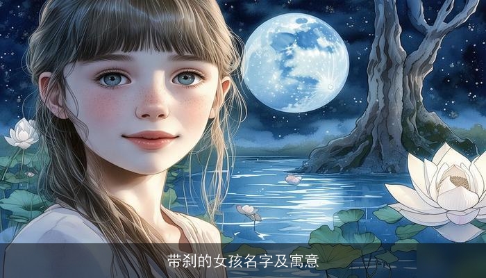 带刹的女孩名字及寓意