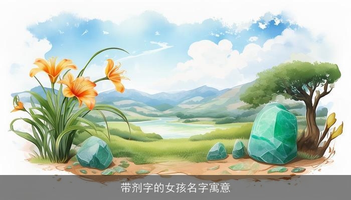 带剂字的女孩名字寓意