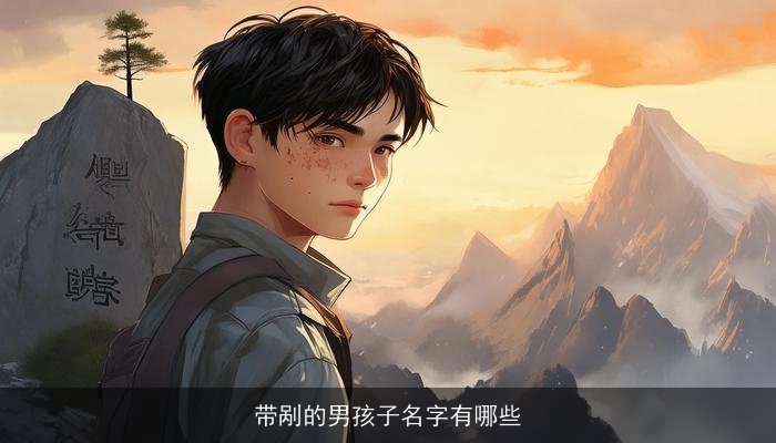 带剐的男孩子名字有哪些