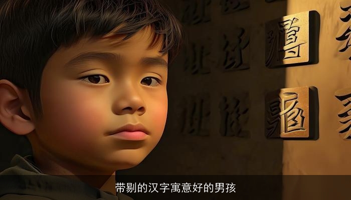 带剔的汉字寓意好的男孩