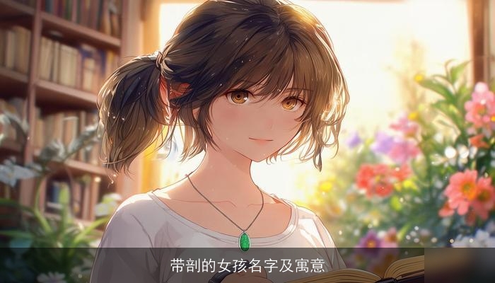 带剖的女孩名字及寓意