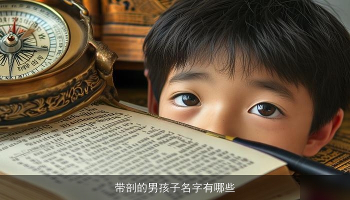 带剖的男孩子名字有哪些