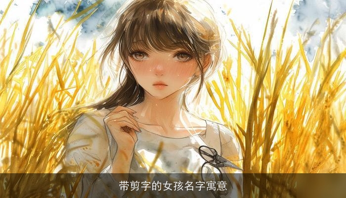 带剪字的女孩名字寓意