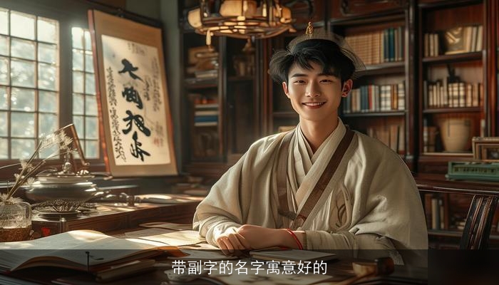 带副字的名字寓意好的
