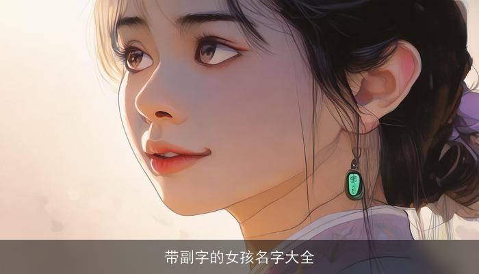 带副字的女孩名字大全
