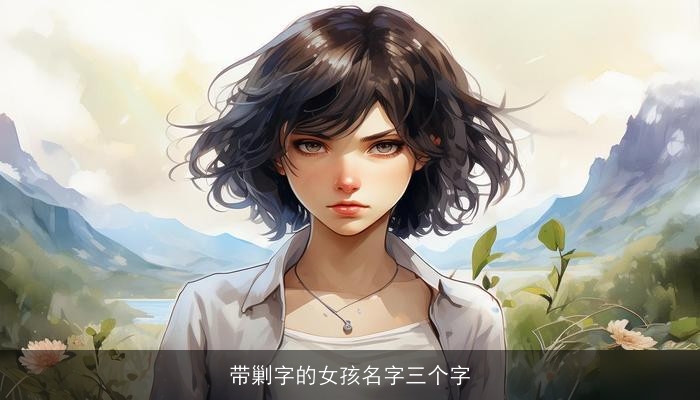 带剿字的女孩名字三个字
