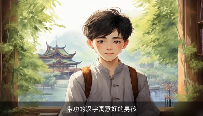 带功的汉字寓意好的男孩