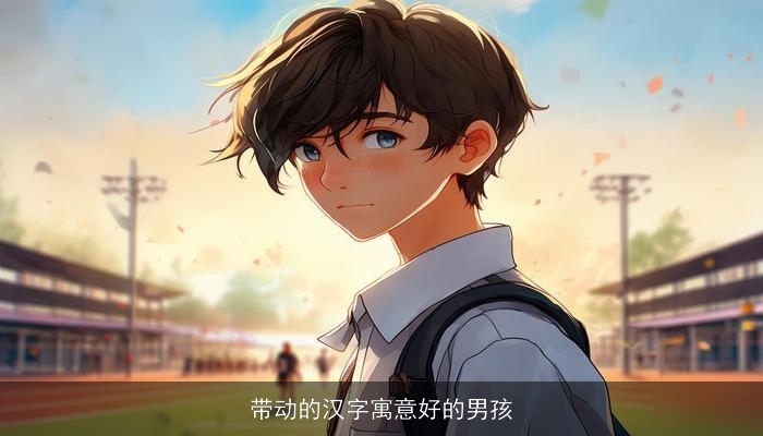 带动的汉字寓意好的男孩
