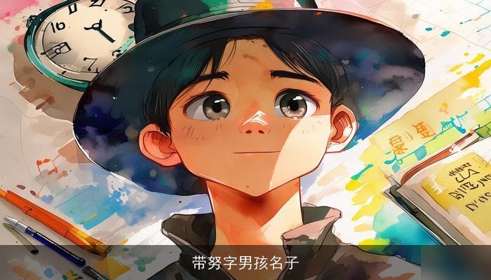 带努字男孩名子