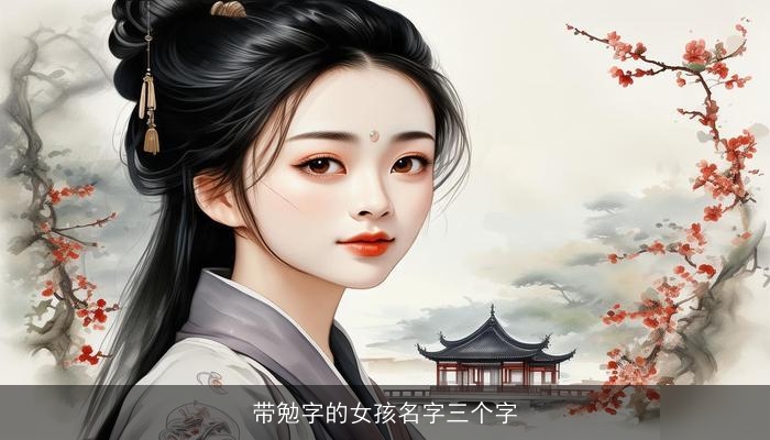 带勉字的女孩名字三个字