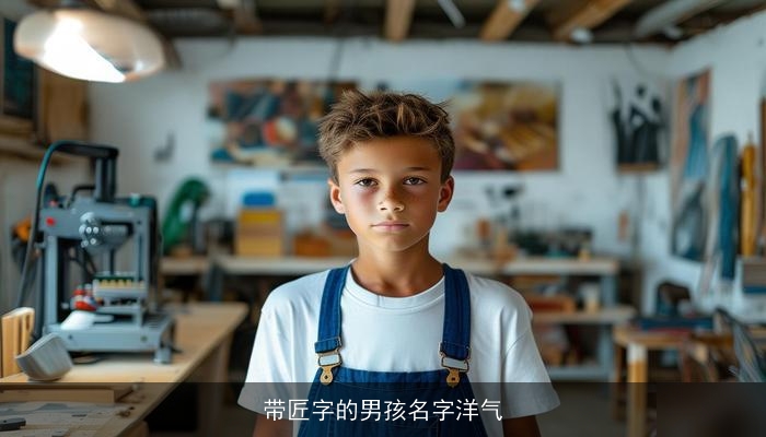 带匠字的男孩名字洋气