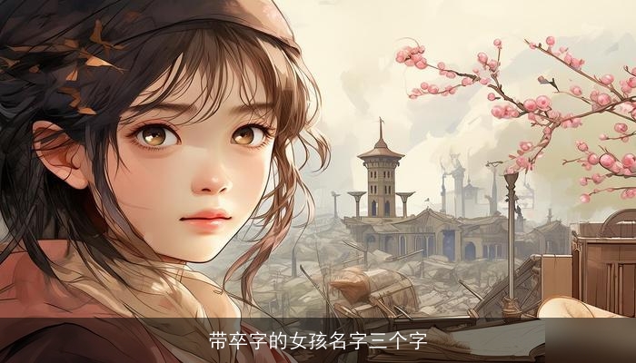 带卒字的女孩名字三个字