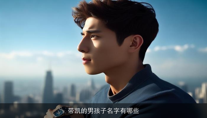 带凯的男孩子名字有哪些