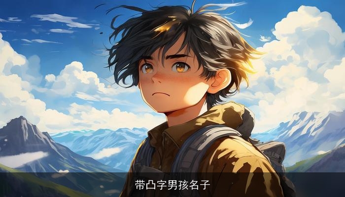 带凸字男孩名子