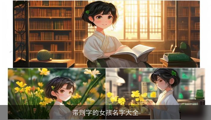带则字的女孩名字大全