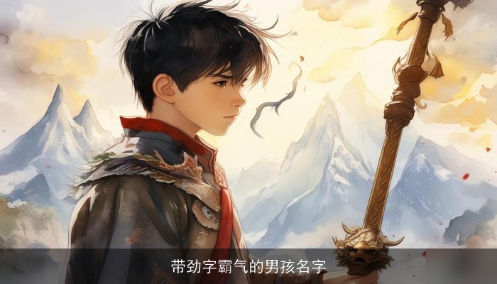 带劲字霸气的男孩名字