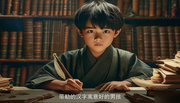 带勘的汉字寓意好的男孩