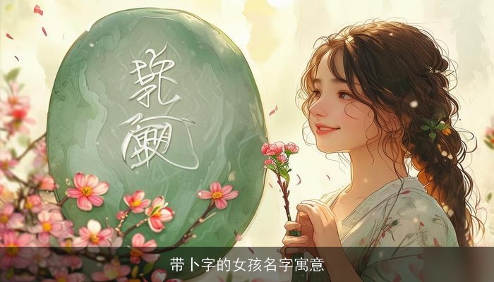 带卜字的女孩名字寓意