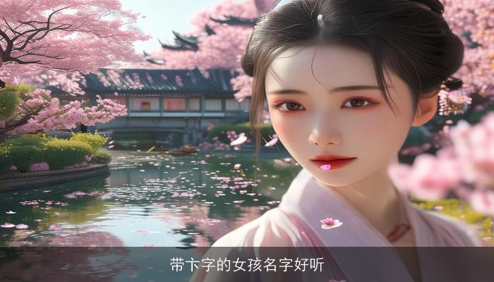 带卞字的女孩名字好听