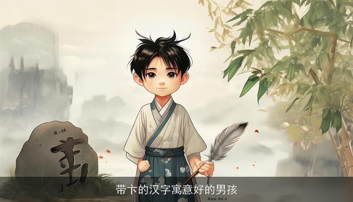 带卞的汉字寓意好的男孩