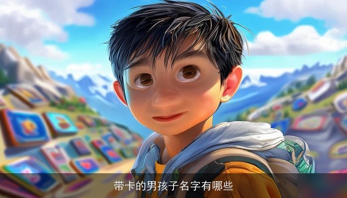 带卡的男孩子名字有哪些