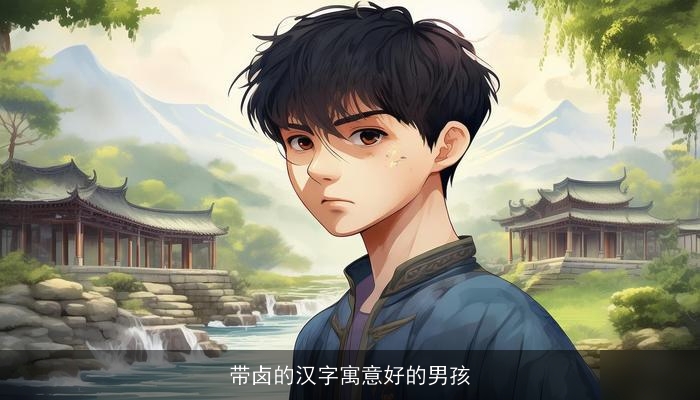 带卤的汉字寓意好的男孩