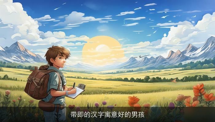 带即的汉字寓意好的男孩