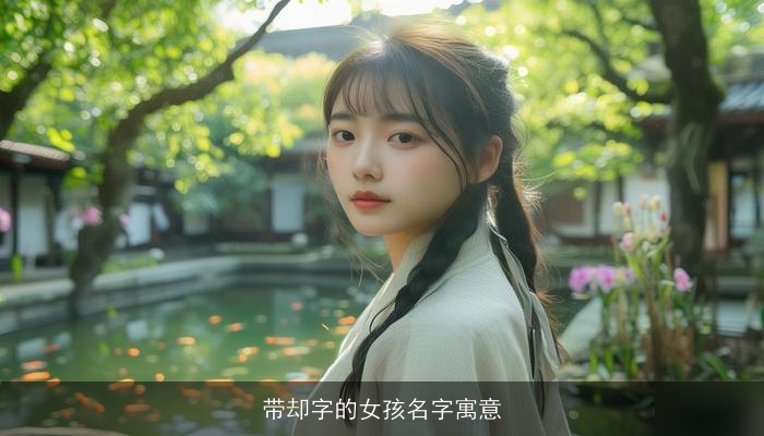 带却字的女孩名字寓意