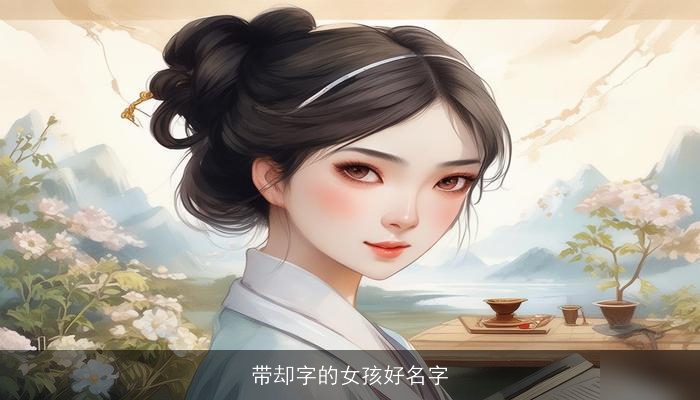 带却字的女孩好名字