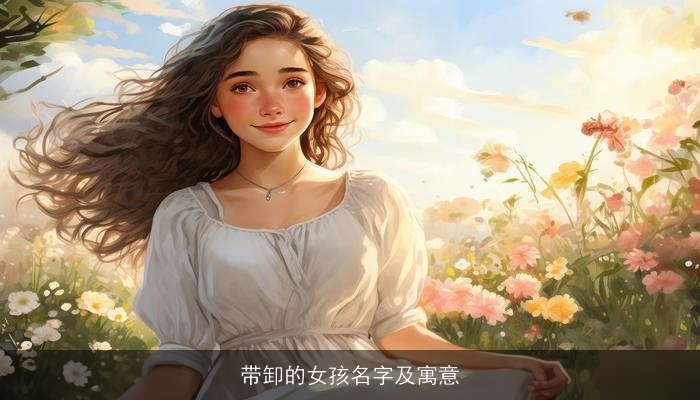 带卸的女孩名字及寓意