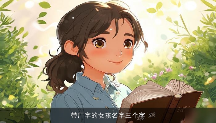 带厂字的女孩名字三个字