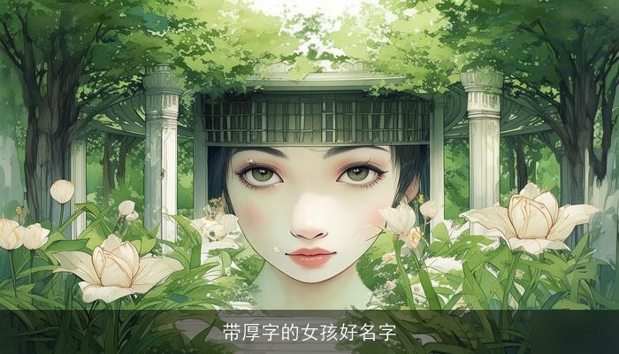 带厚字的女孩好名字