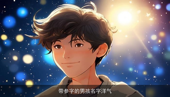 带参字的男孩名字洋气