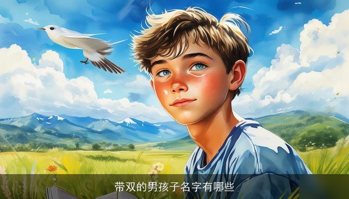 带双的男孩子名字有哪些