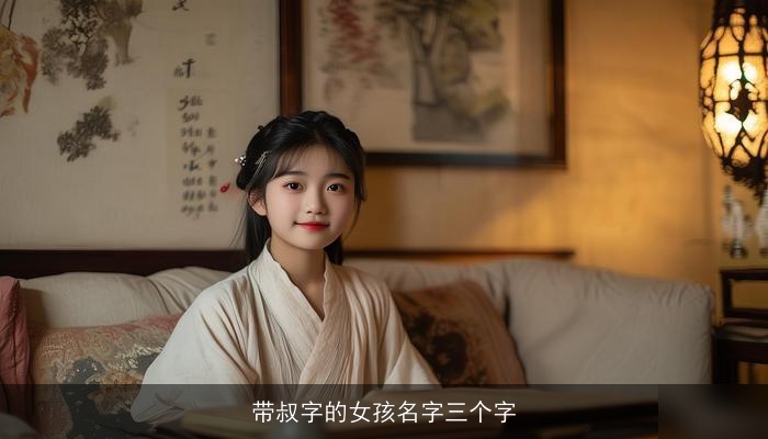 带叔字的女孩名字三个字
